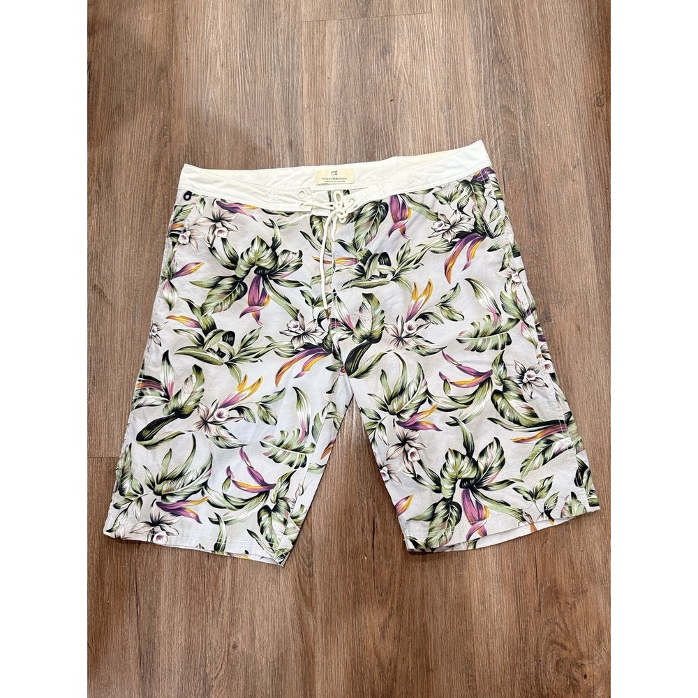 Scotch Soda Swim Trunks Men's XXL Floral‎ Lined